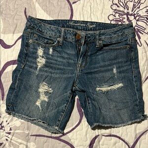 American Eagle Outfitters Women's Blue Denim Shorts